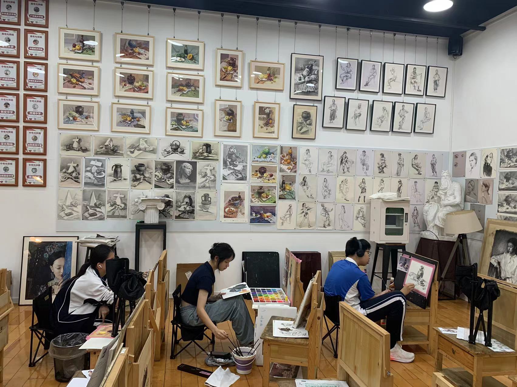 学画画