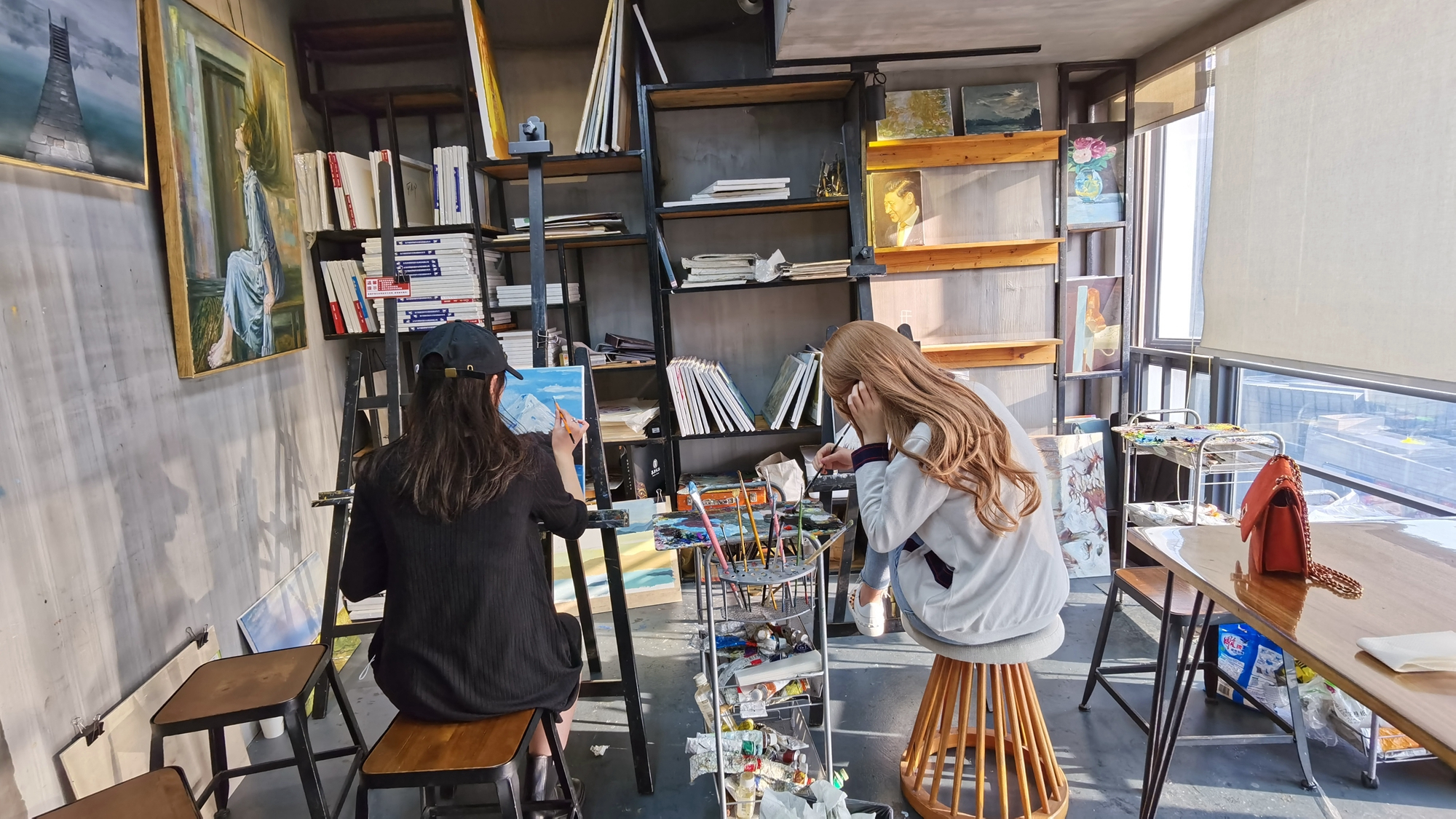 学画画
