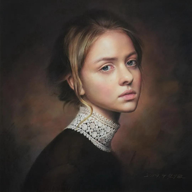 张少敏粉画作品2
